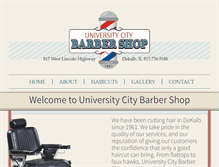Tablet Screenshot of barbershopdekalb.com